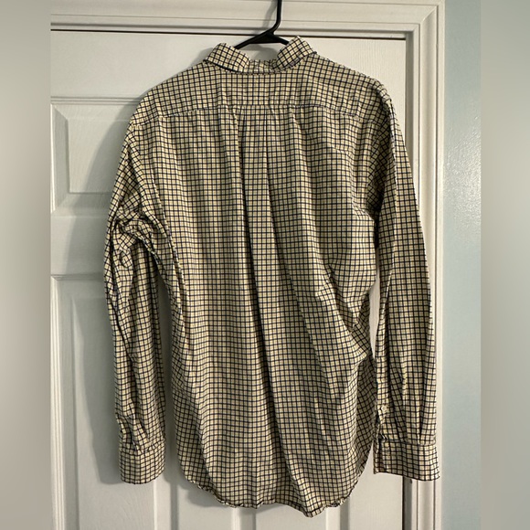 Men’s Polo RL - Blue and Yellow plaid button up - Size M - Picture 2 of 4